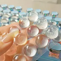 Vinilos para uñas - Pegatinas de teclado de silicona transparentes