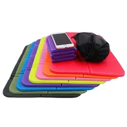 Almohadilla impermeable plegable pequeña para camping y playa