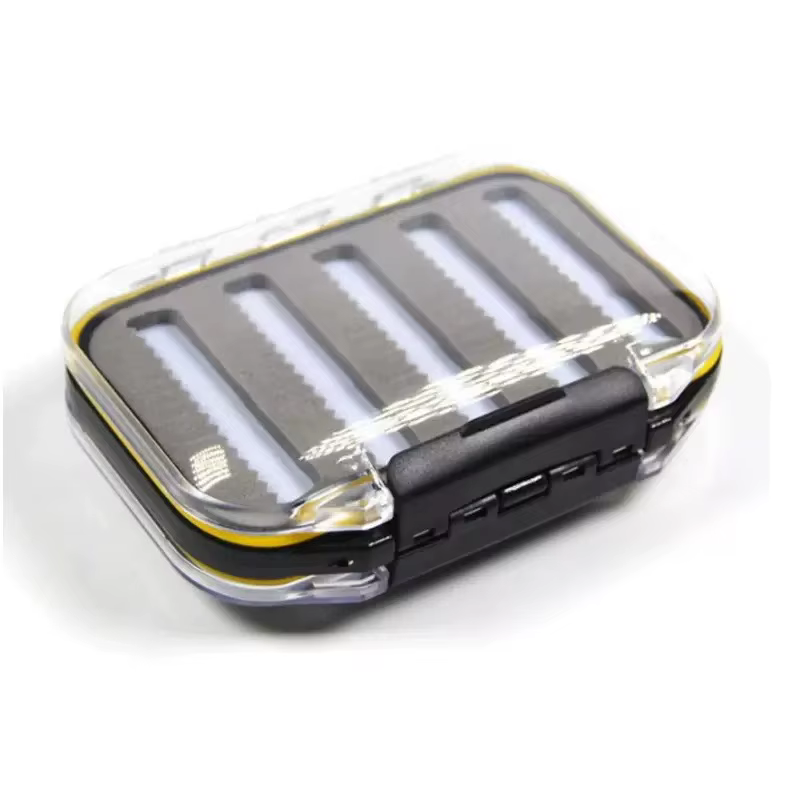 TAKEDO Caja de Pesca Transparente e Impermeable para Moscas y Señuelos