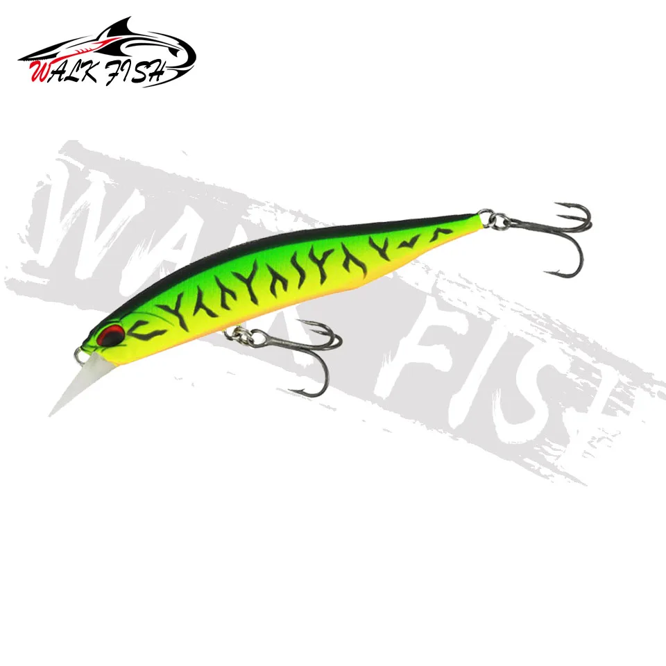 WALK FISH Crankbait flotante 85mm – Ojos 3D realistas