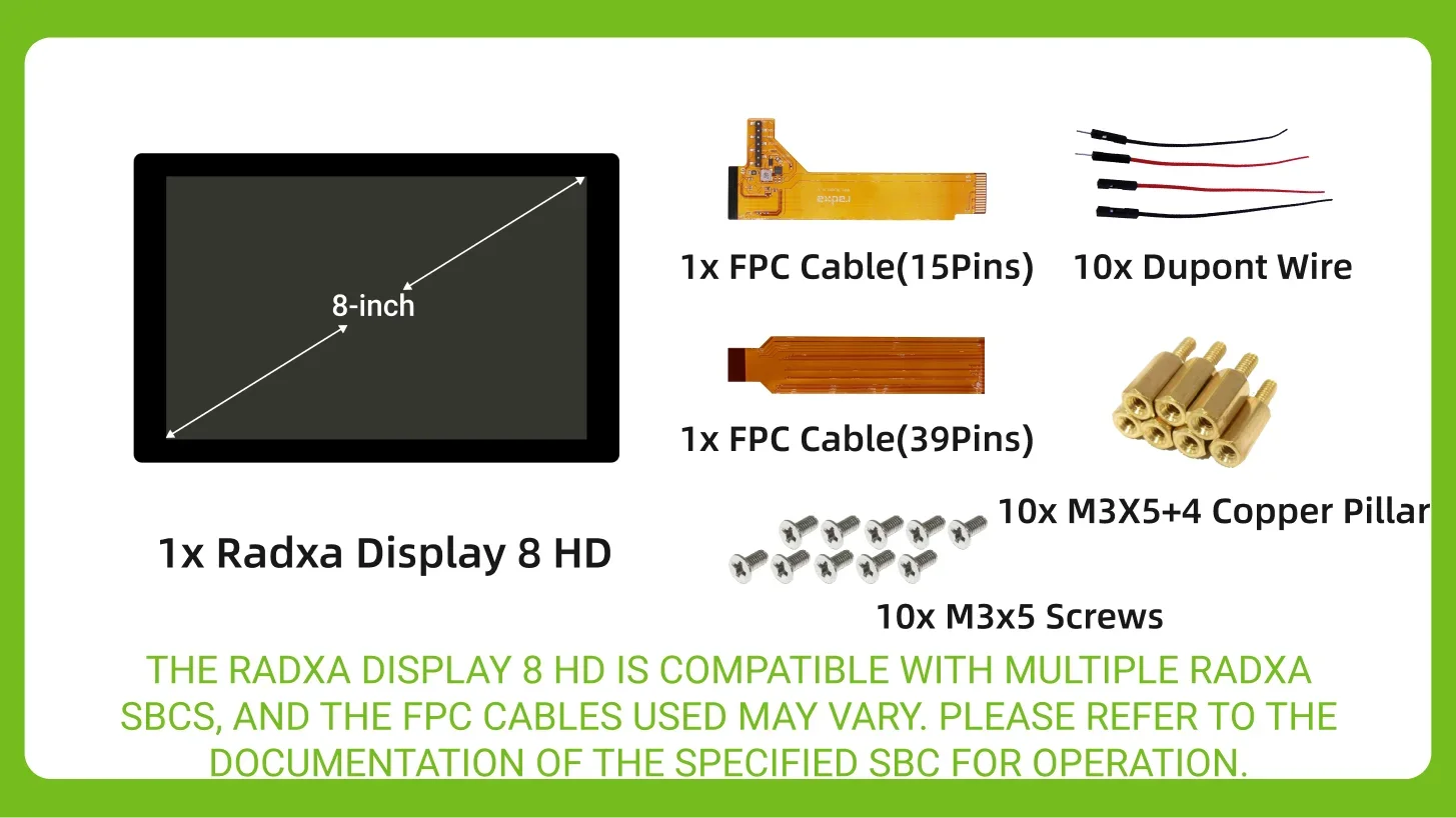 Pantalla táctil para integración en SBC