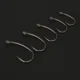 Hirisi anzuelos micro barb PTFE con púas y ojo de acero inoxidable