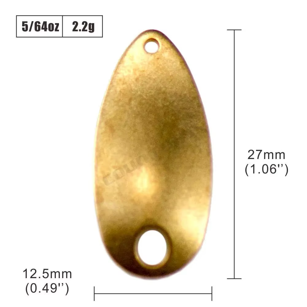 Countbass SP011 Cucharas de Pesca para Lucio Latón Blanco - imagen 3
