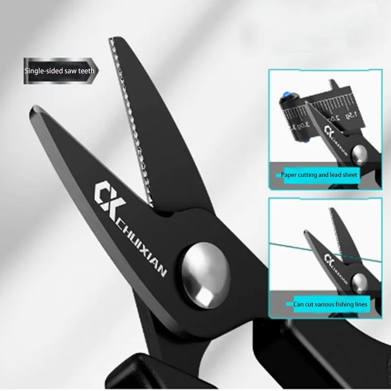 Tijeras de pesca recubiertas de titanio Dali Ma para PE con cuerda - imagen 4