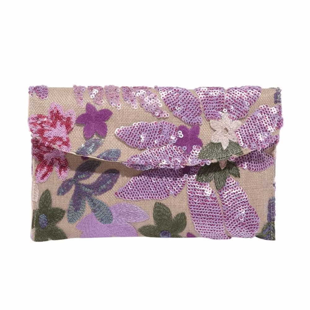 Bolso de Mano con Lentejuelas y Bordado para Fiesta - imagen 3