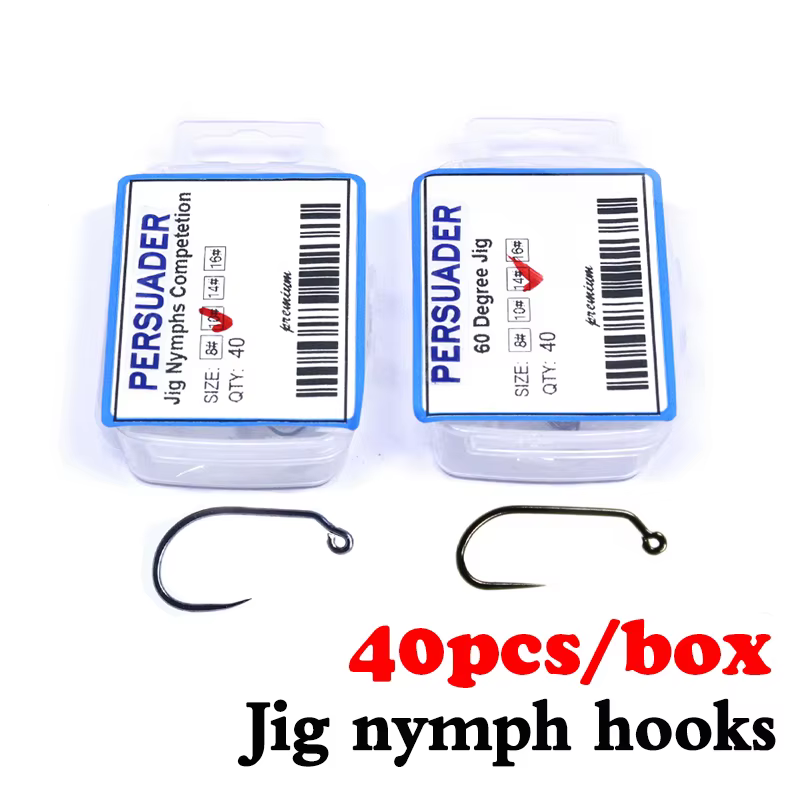 Anzuelos Jig Nymph sin Púas para Mosca – Ojo Plano con Tungsteno
