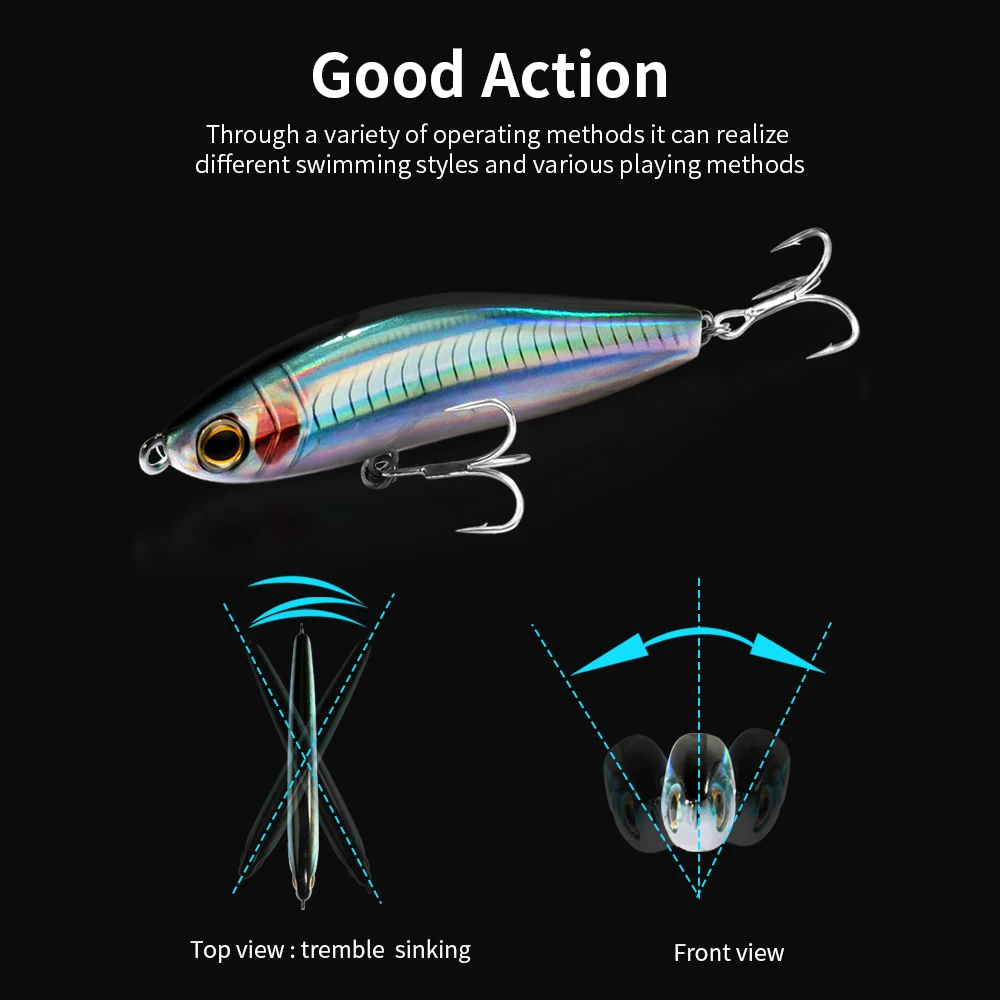Swimbait Wobbler señuelo de pesca silicona anzuelo triple - imagen 3