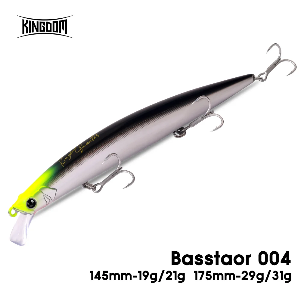 Kingdom Minnow señuelo lubina largo alcance flotante y hundimiento