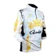 Camiseta de pesca solar manga larga cuello alzado secado rápido