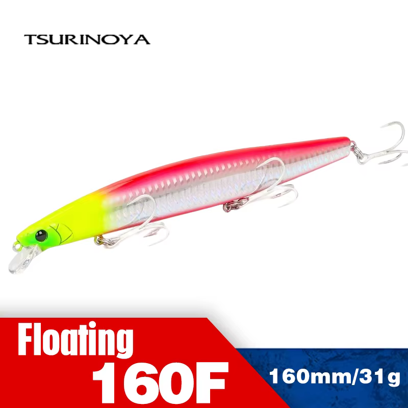 Señuelo flotante Tsurinoya Stinger DW110 160F – 16cm para pesca en mar