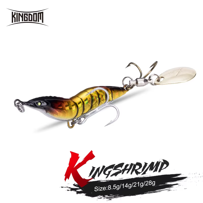 Kingdom Señuelo Jigging Camarón – Cebo Hundido con Cuchara para Lucio - imagen 2