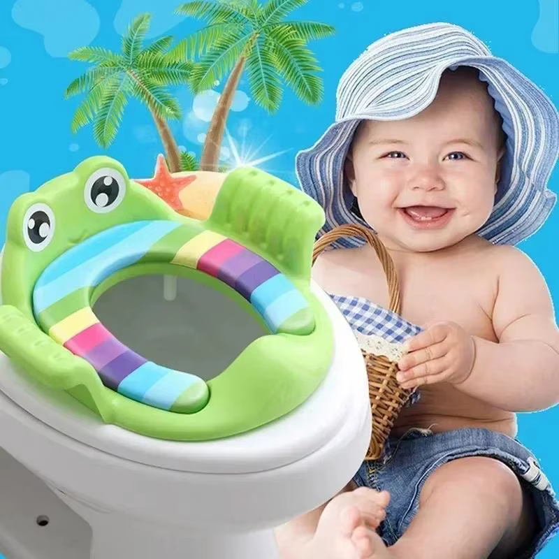 Asiento de inodoro infantil con reposabrazos para entrenamiento - imagen 4
