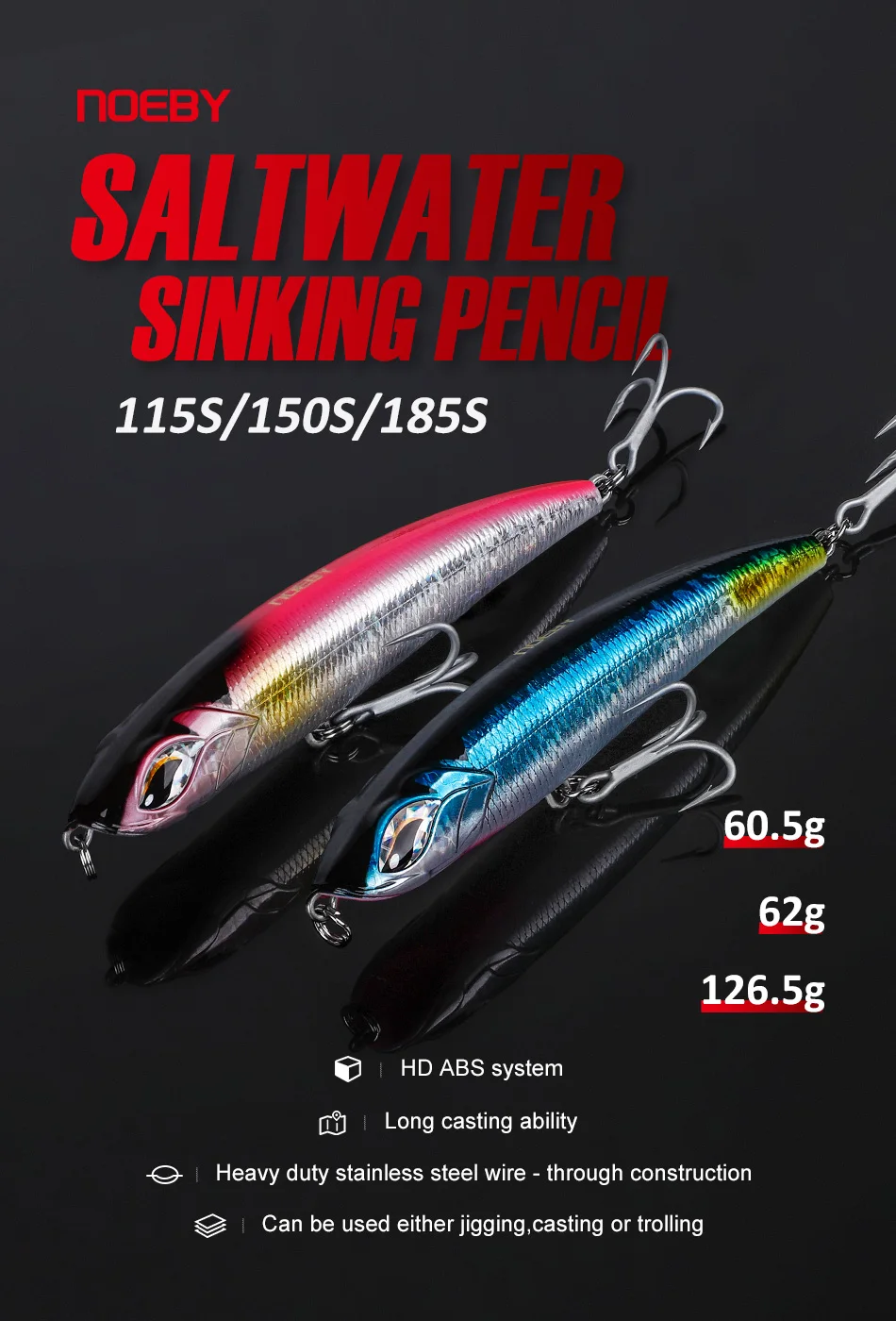 Señuelo Stickbait 115 mm