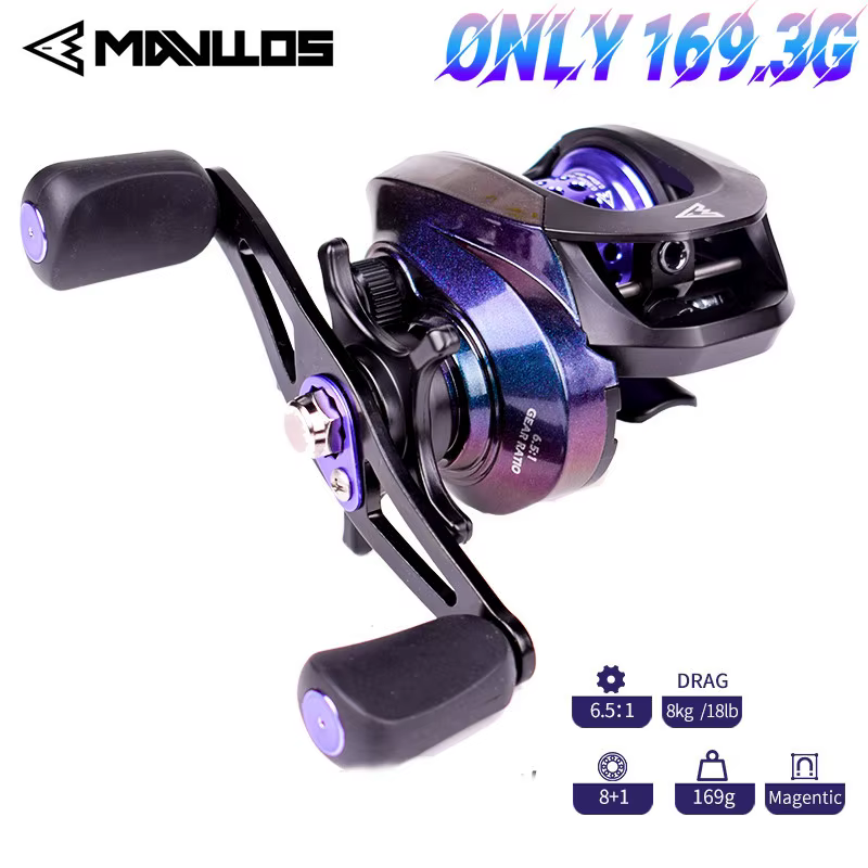 Mavllos GBC200S – Carrete baitcasting ultraligero de bobina baja - imagen 3
