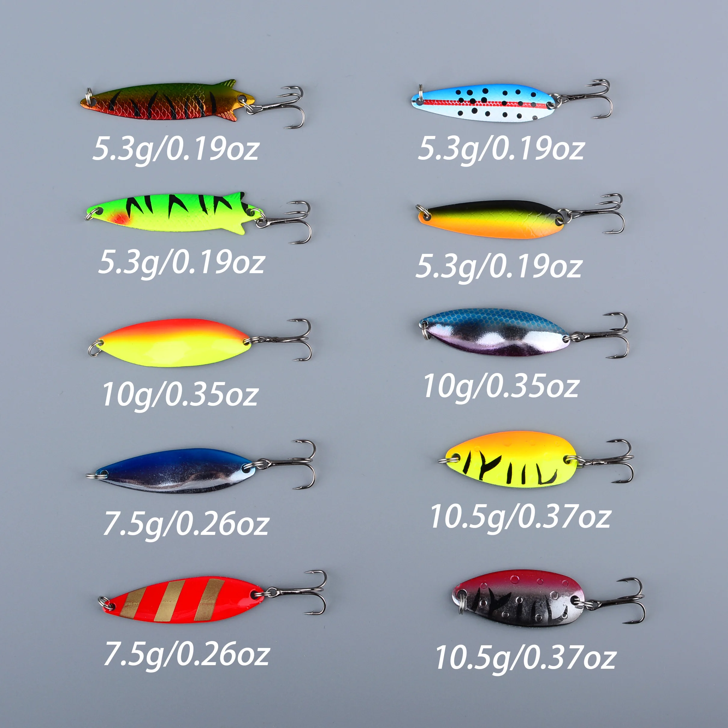 Kit de señuelos para trucha y lubina: cuchara, jig y wobbler - imagen 2
