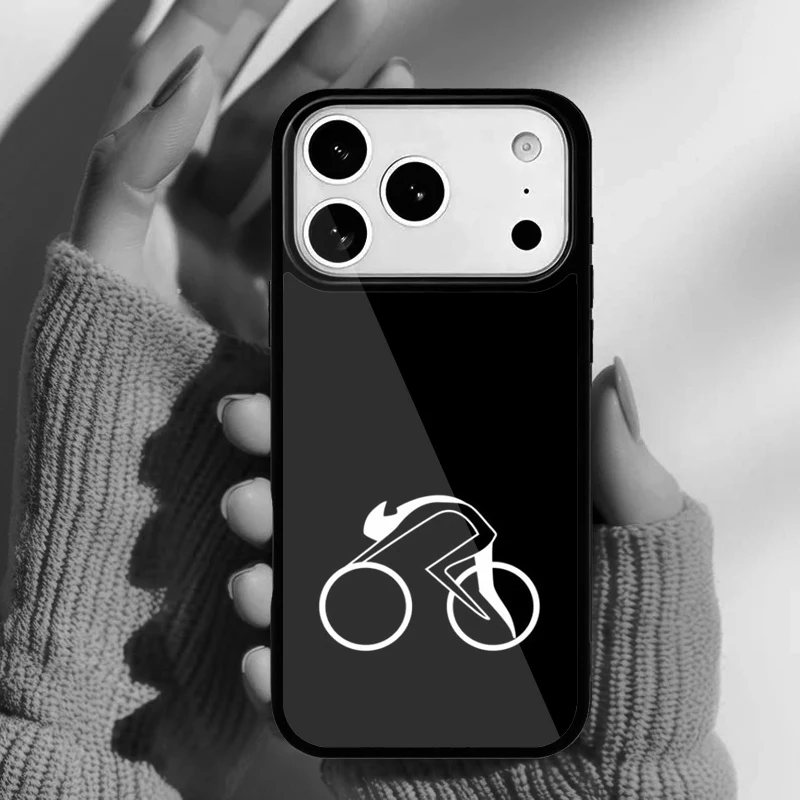 Funda iPhone con diseño ciclista MTB