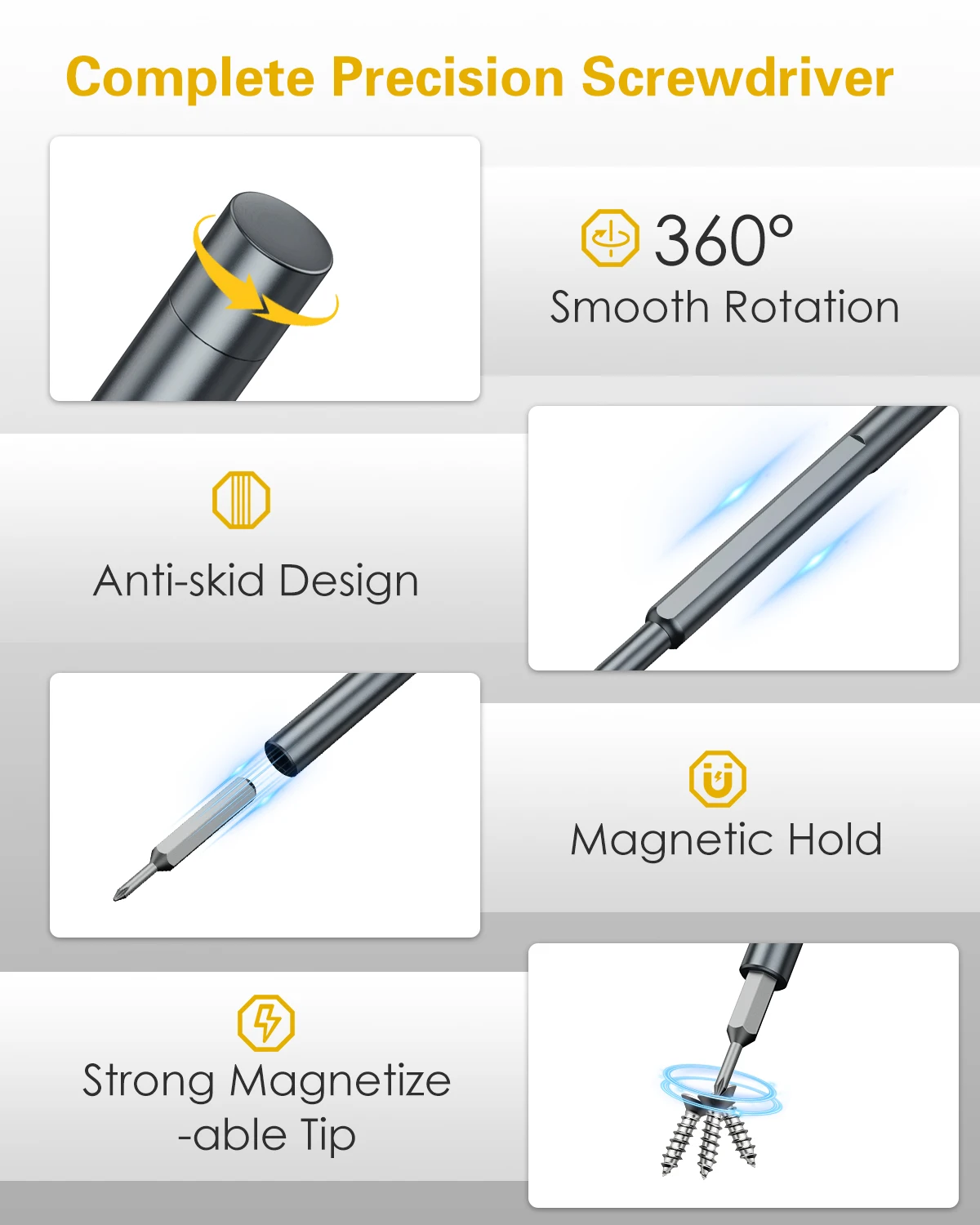 Puntas multifunción para diferentes tornillos