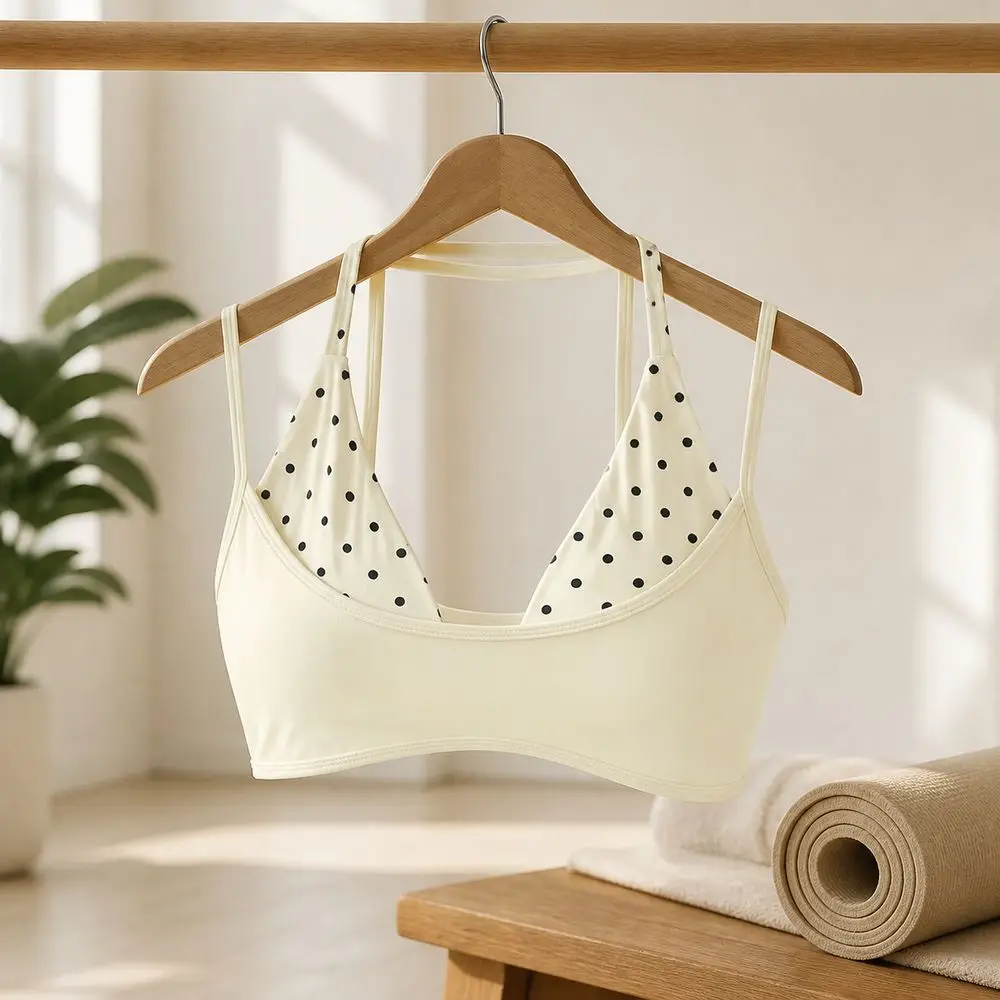 Sujetador deportivo halter acolchado con copas extraíbles - imagen 3