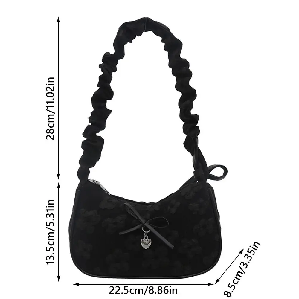 Bolso de hombro multicolor con lazo floral, gran capacidad - imagen 5