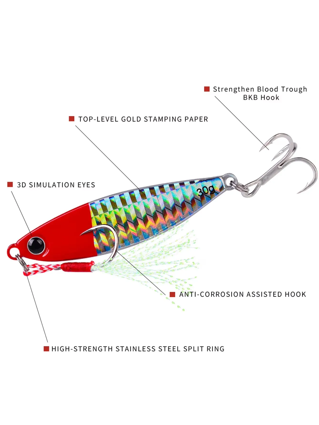 Pack de 5 unidades para jornadas de pesca más completas
