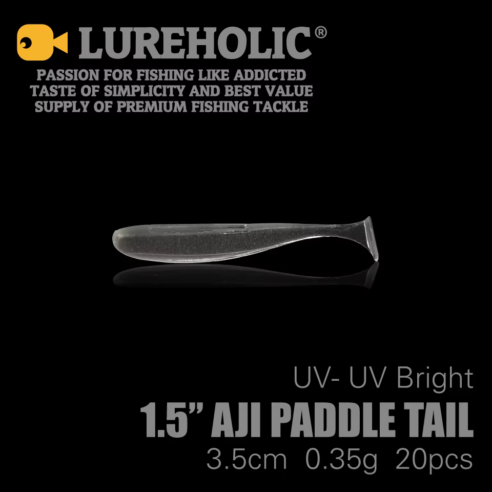 Lureholic Aji Paddle Tail vinilos para pesca en roca finesse - imagen 5
