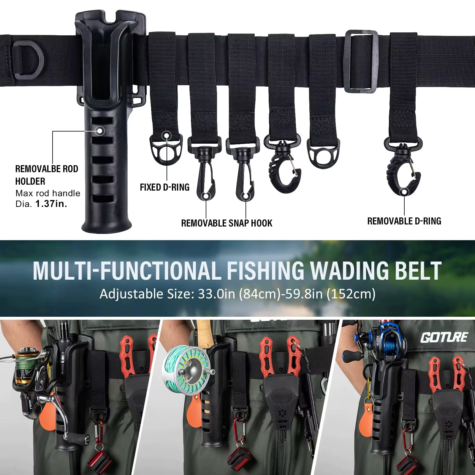 Vadeador de Pecho Goture con Botas Integradas para Pesca - imagen 2