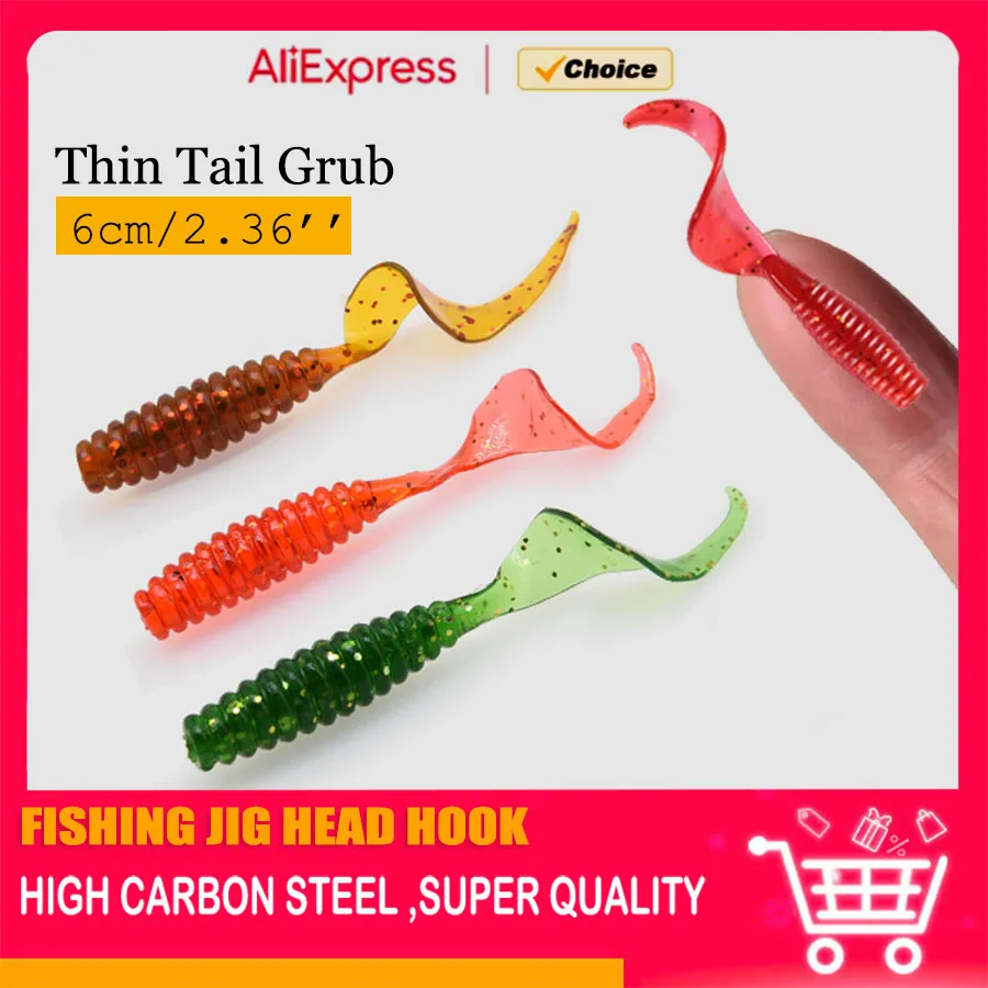 MrLurion Grub señuelo con cola wobbler, para perca y lubina - imagen 5