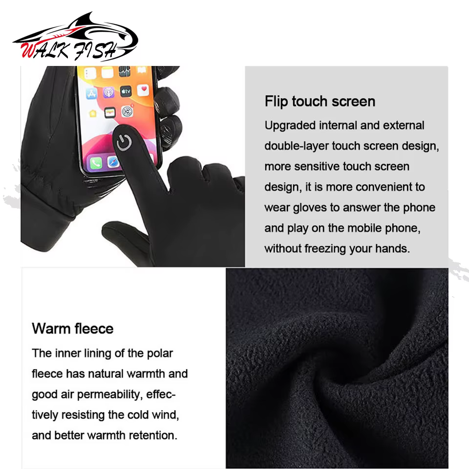 Guantes WALK FISH térmicos antihumedad para pesca de invierno - imagen 4