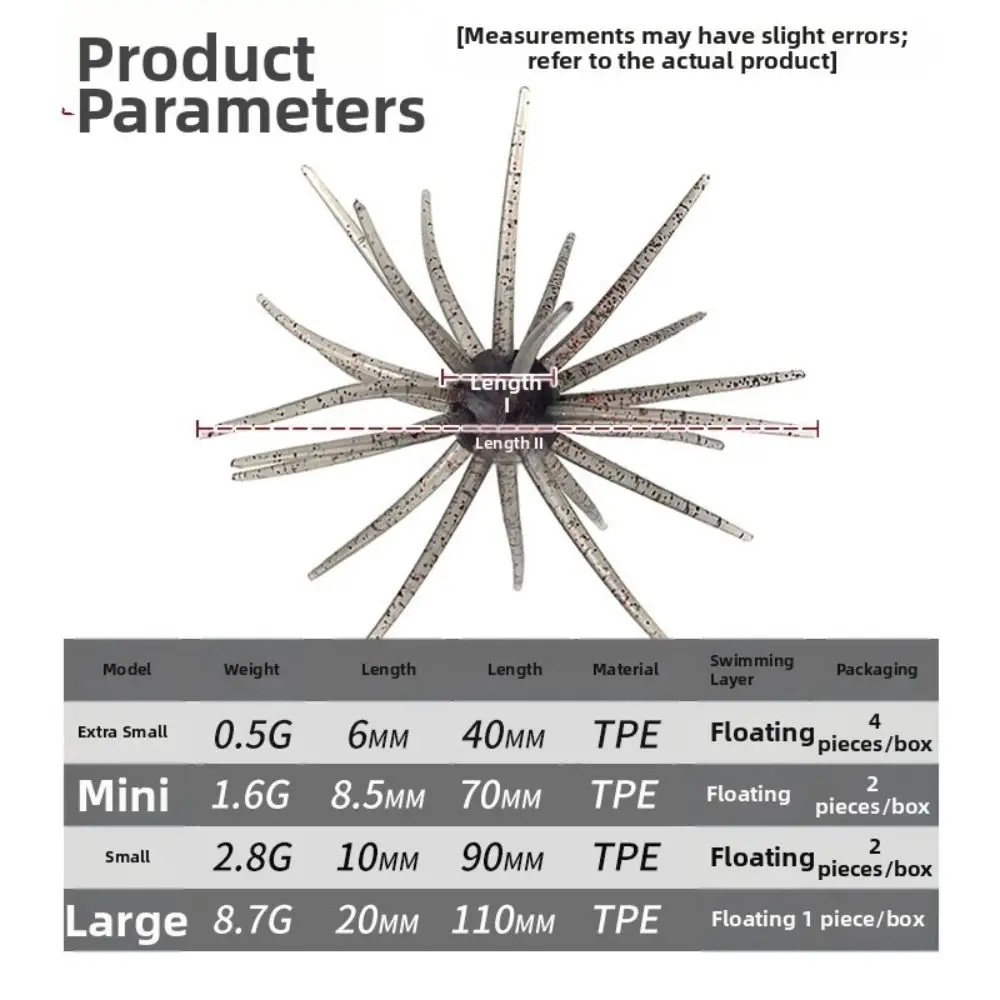 BFS Power Urchin señuelo flotante TPE forma erizo de mar - imagen 5