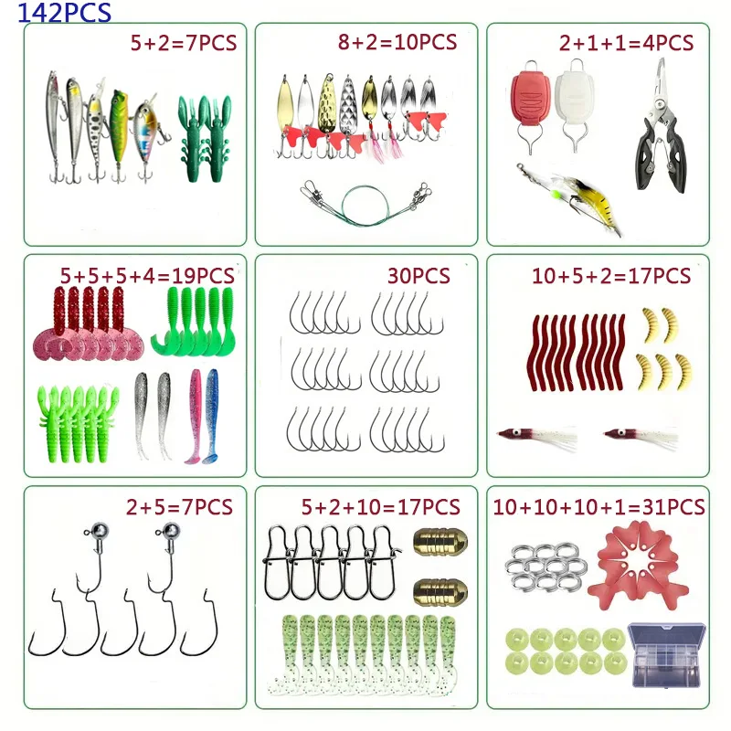 Kit Completo de Señuelos para Pesca – Mix Blandos, Minnow y Popper Agua Dulce - imagen 5