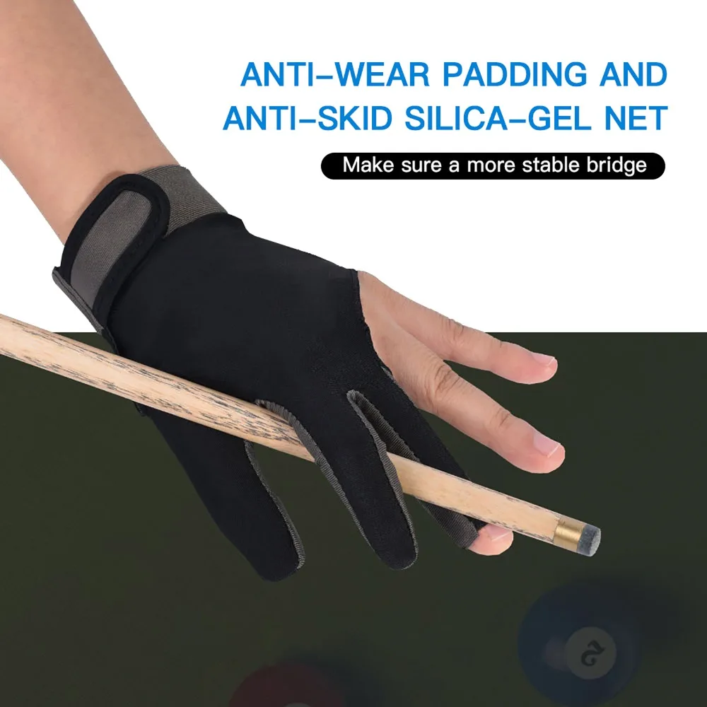 Guantes de billar antideslizantes transpirable y ligeros, flexibles - imagen 5