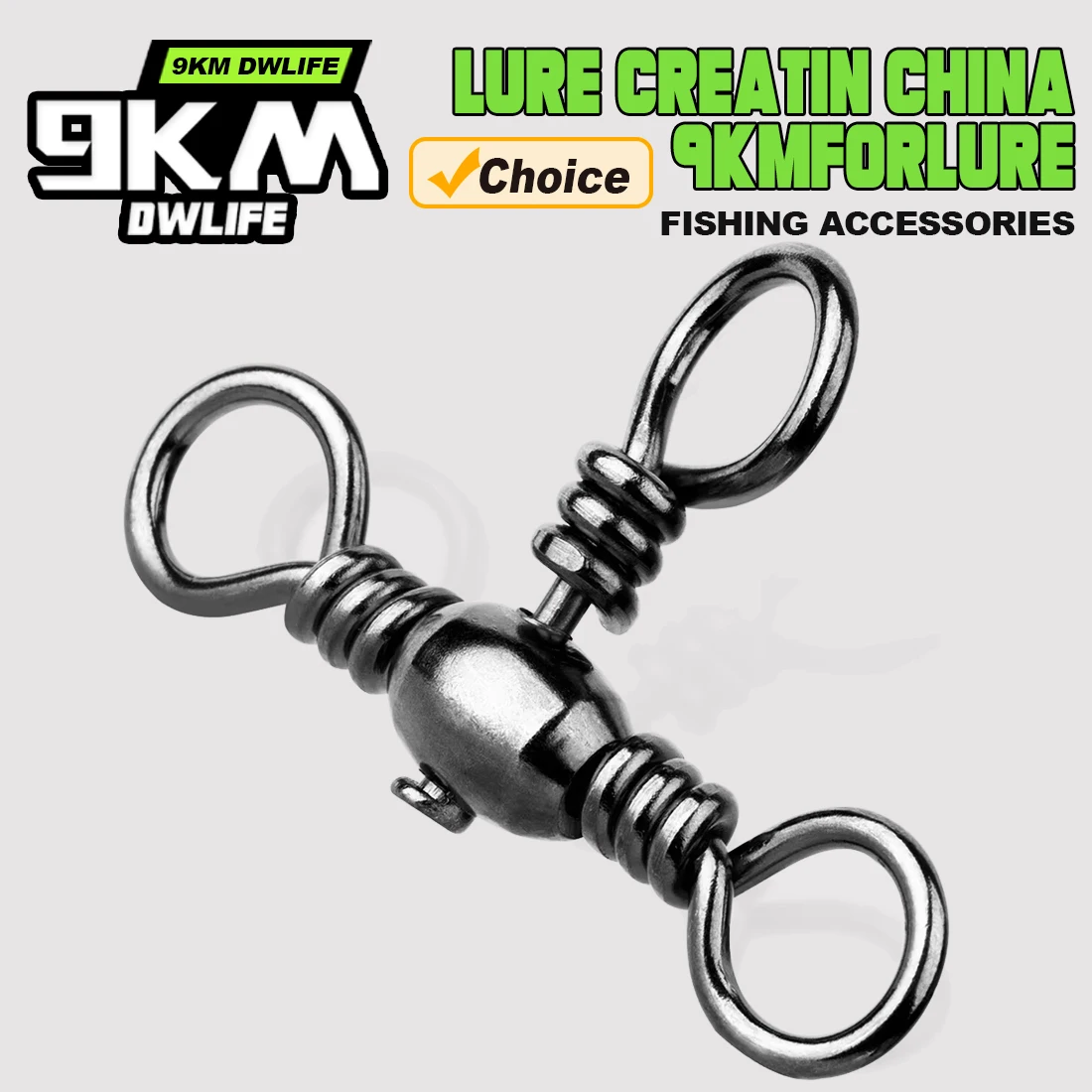 Giratorio 3 vías de latón inoxidable para Surfcasting agua salada - imagen 2