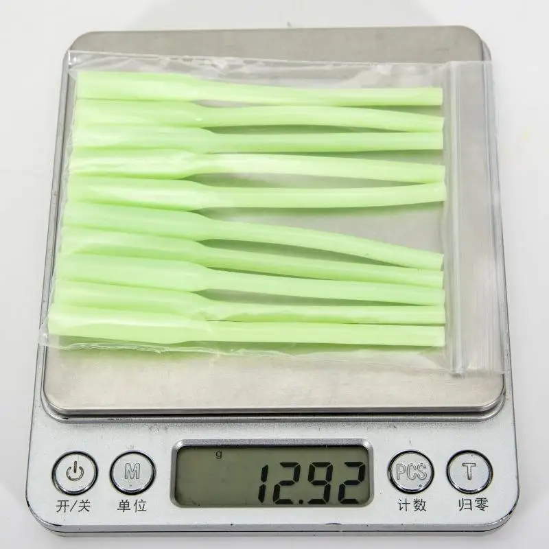 Señuelos luminiscentes 85 mm para pesca nocturna carpa y mar