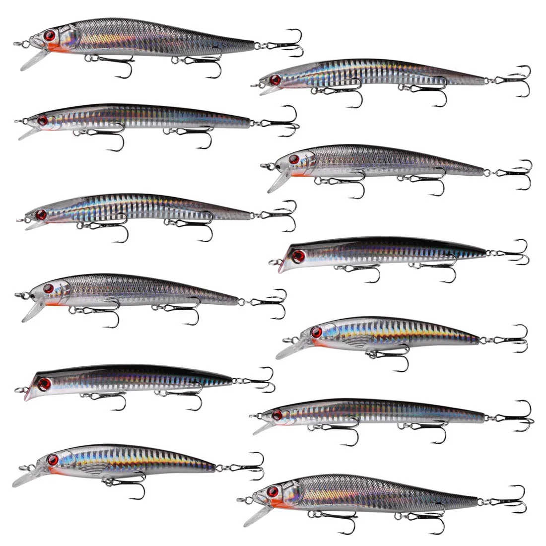 Kit señuelos agua salada para lubina – surf, popper y jerkbait