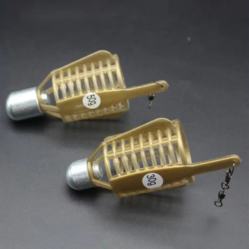 Cesta alimentadora de pesca jaula cebadora con plomo - imagen 2