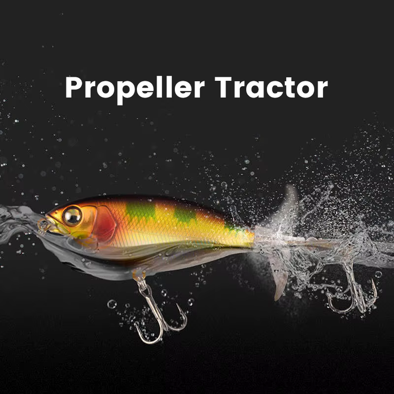 Bazooka Tractor Popper – Señuelo superficie giratorio para depredadores - imagen 3