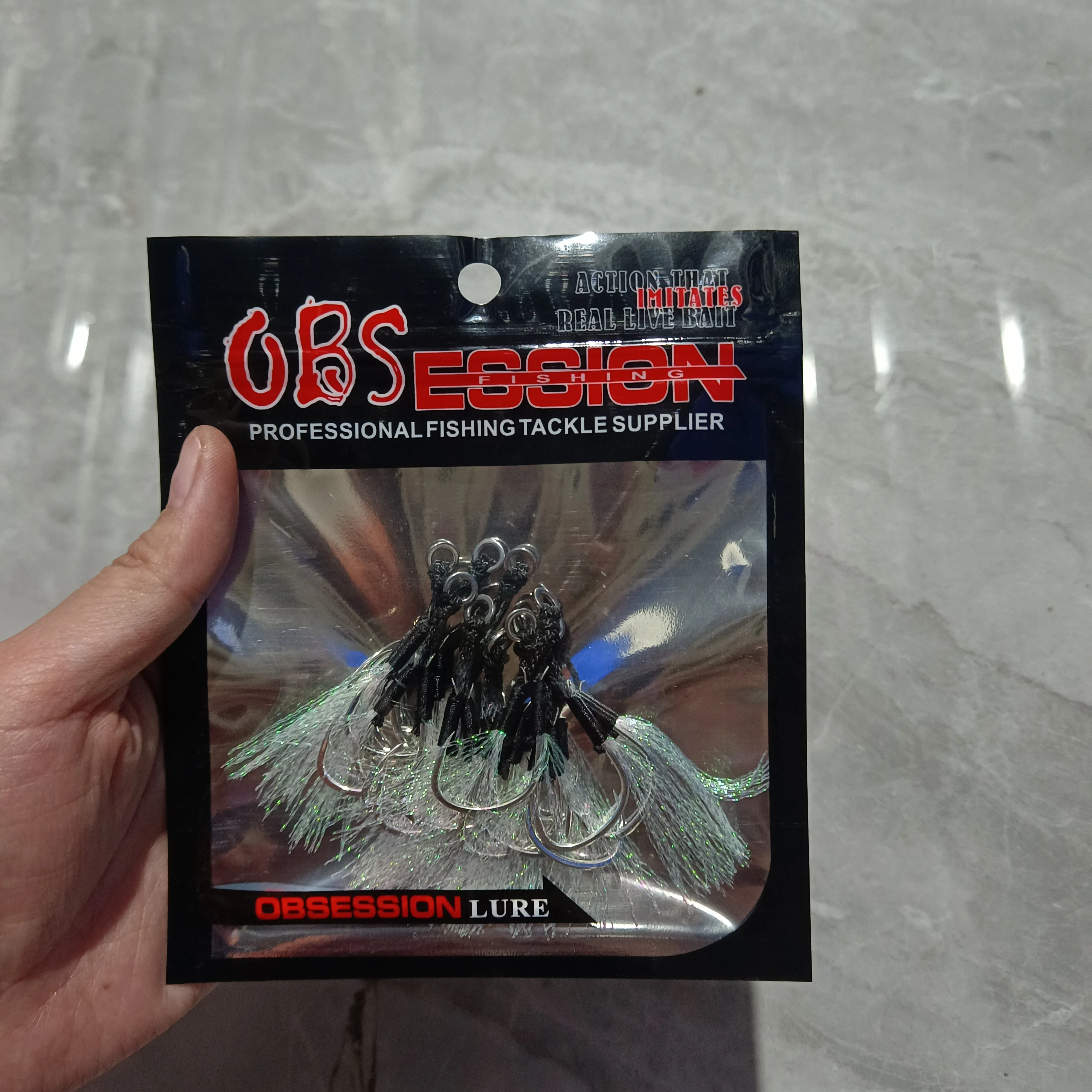 Obsesión HK022 Anzuelos jigging lento con púas de acero – auxiliar - imagen 3