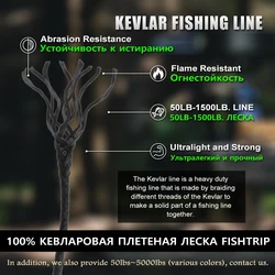 FishTrip Línea de Kevlar trenzada – Alta resistencia