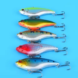 Señuelo VIB duro con anzuelos triples para pesca de arrastre