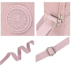 Bandolera canvas impermeable gran capacidad con tarjetero cremallera