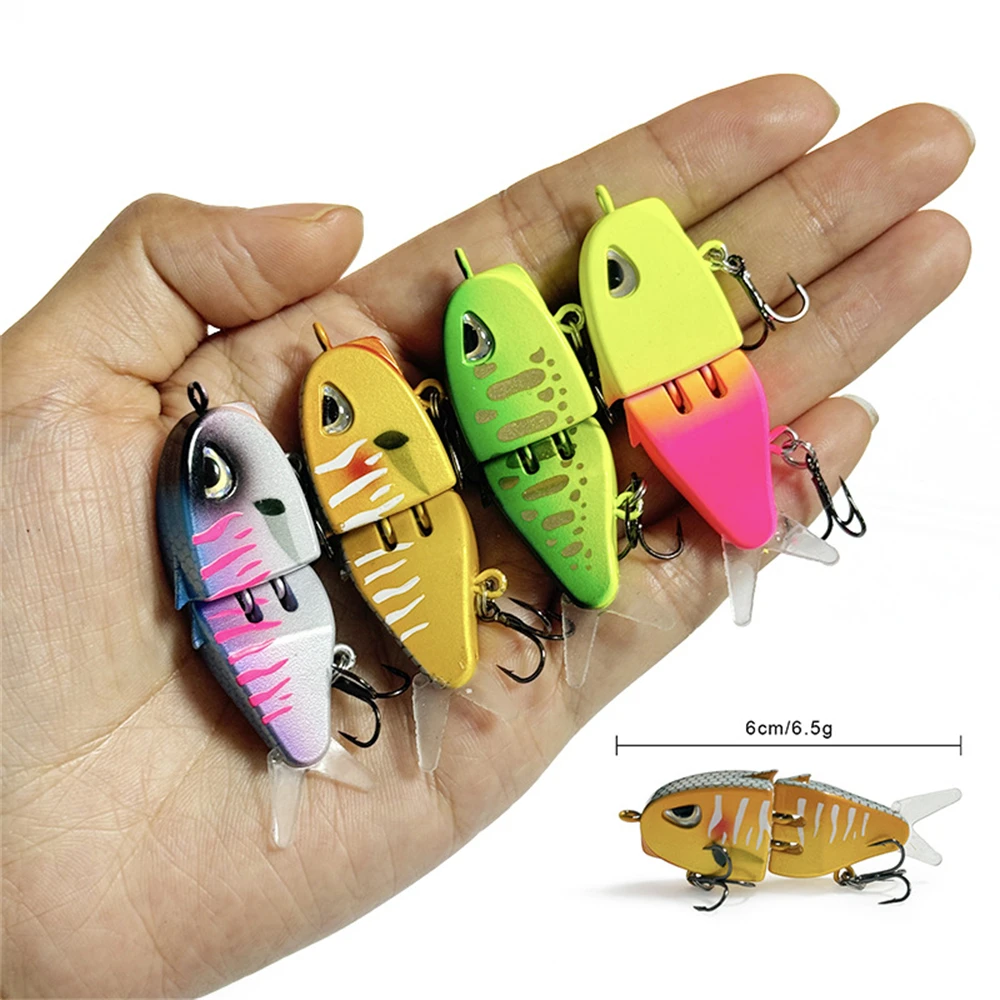 Señuelo para lubina multiarticulado lento con ojos 3D y triples - imagen 4