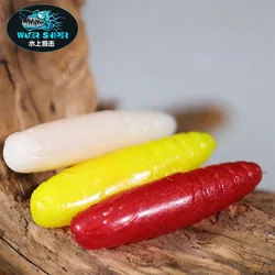 Señuelo gusano blando de silicona para pesca