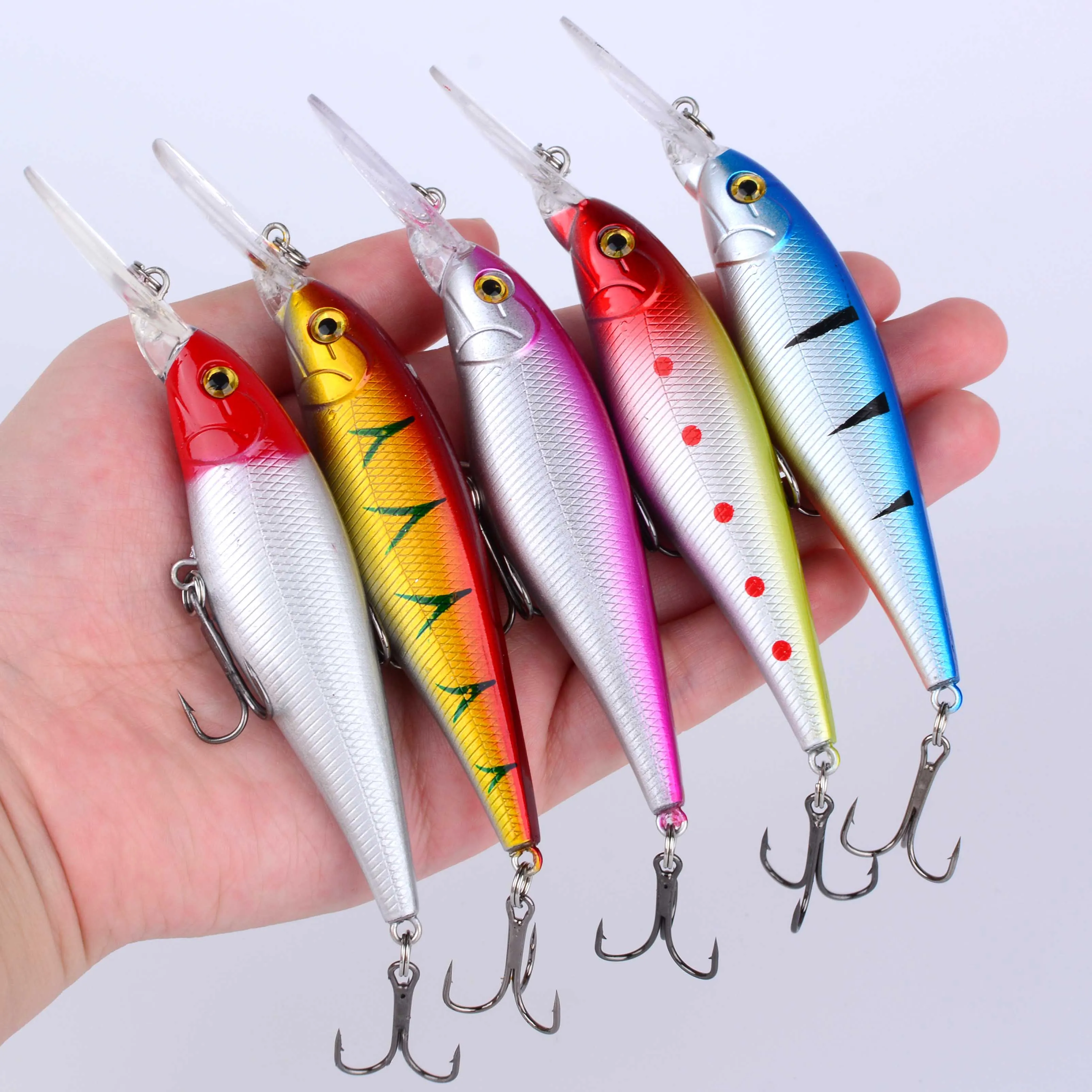 Wobbler Minnow Streak buceo para lubina con anzuelo - imagen 4