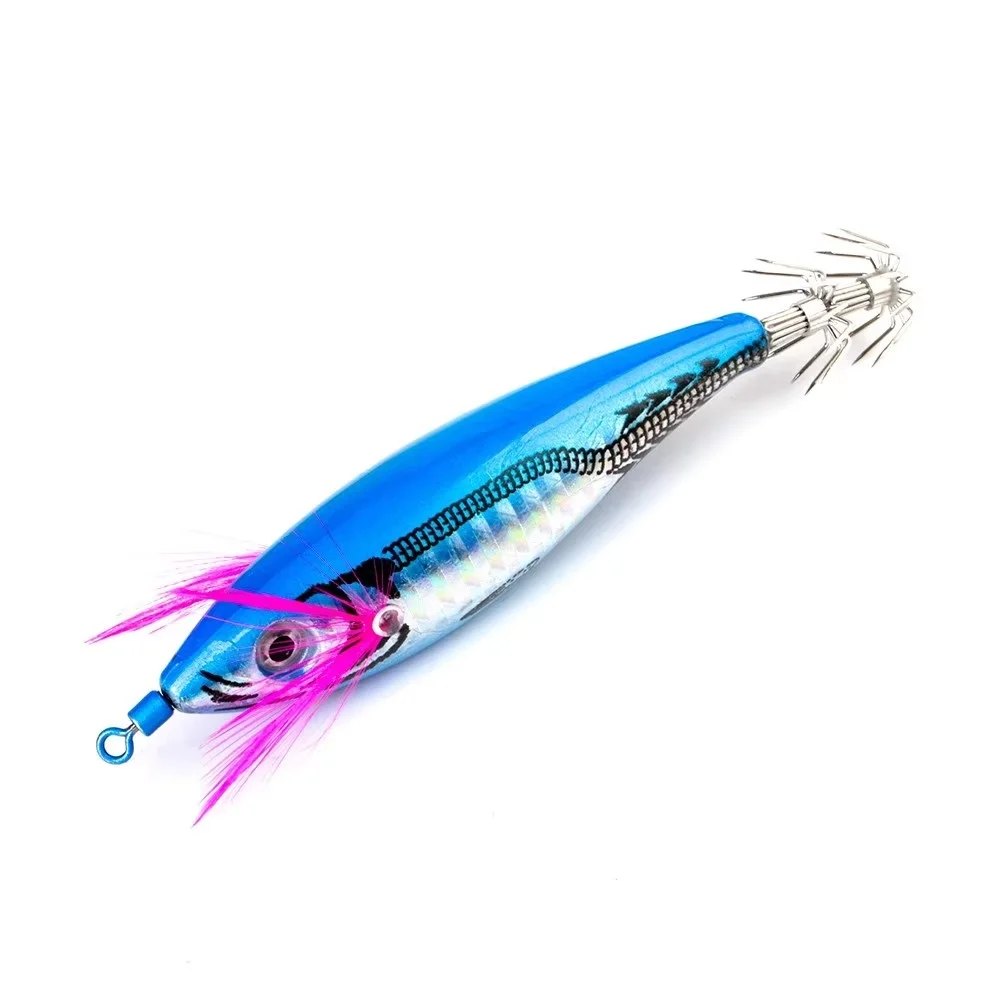 Jigs FTK de calamar y camarón con ojos 3D y anzuelos - imagen 4