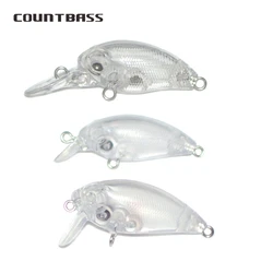 Cebo Countbass Wobbler 32-35mm blanco sin pintar