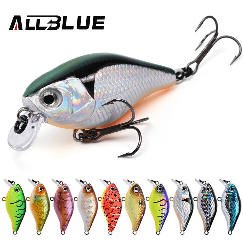 ALLBLUE Crankbait 38mm flotante con sonajero para trucha