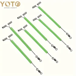 YOTO Aparejos de pesca en T con tubos luminiscentes y giratorios