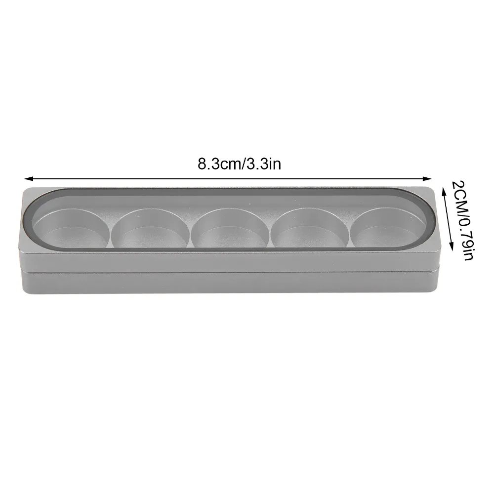 Caja de almacenamiento de puntas de taco de aluminio