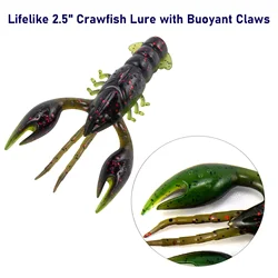 Señuelo de cangrejo suave 6,5 cm – Swimbait para lubina y depredadores
