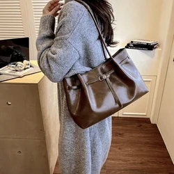 Bolso de hombro tote de cuero sintético gran capacidad elegante